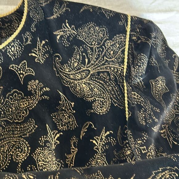 JARGER cropped jacket Gold trim and buttons with Black SZ 14 - Picture 13 of 15